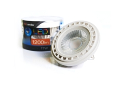 LED QR111 LED bulb 12V 17W 45 ° G53 white frame Azzardo LL153171