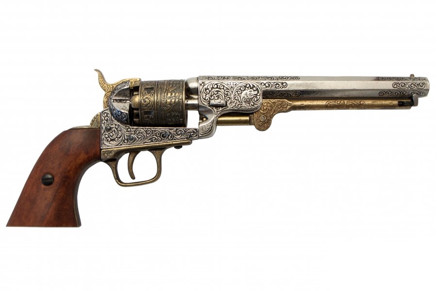Richly decorated Colt Navy from 1851 Denix 1040L - replica