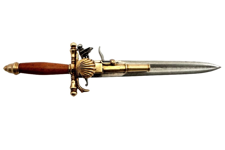 Invisible pistol on the dagger France XVIII century, Denix 1204