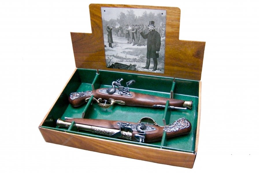 British Dueling set - 2 rocket pistols from the 18th century, Denix 2-1196L - replica