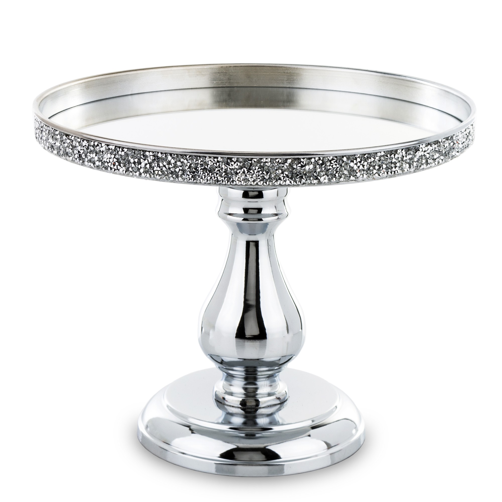 Patera Dekoracyjna srebrna metal szkło 142300 Art-Pol