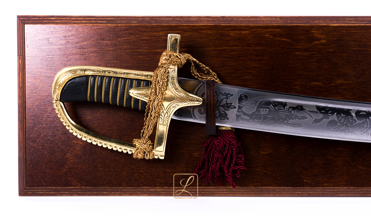 Historical saber Polish Hussars 1750 with the inscription 