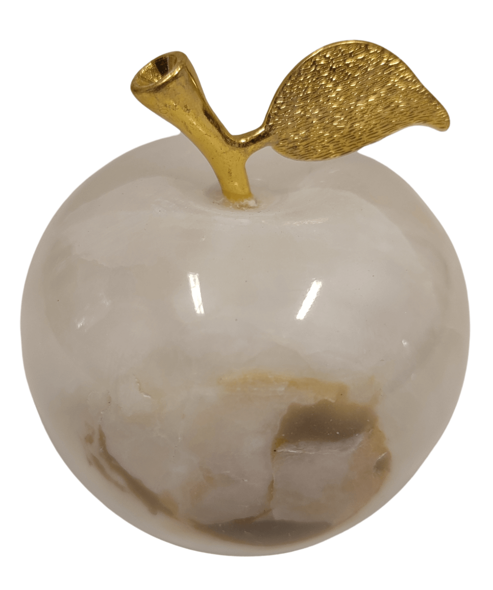 Jabłko z białego onyksu pakistańskiego AP3 WO