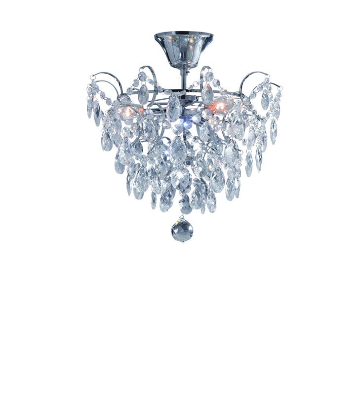 ROSENDAL crystal ceiling lamp chrome Markslojd 100539