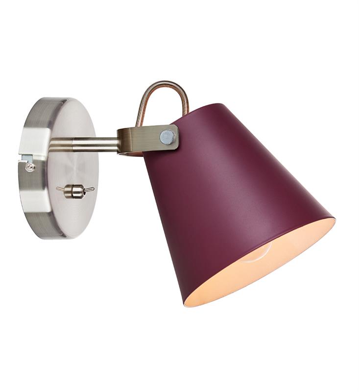 TRIBE Wall lamp with switch burgundy MARKSLOJD 107397