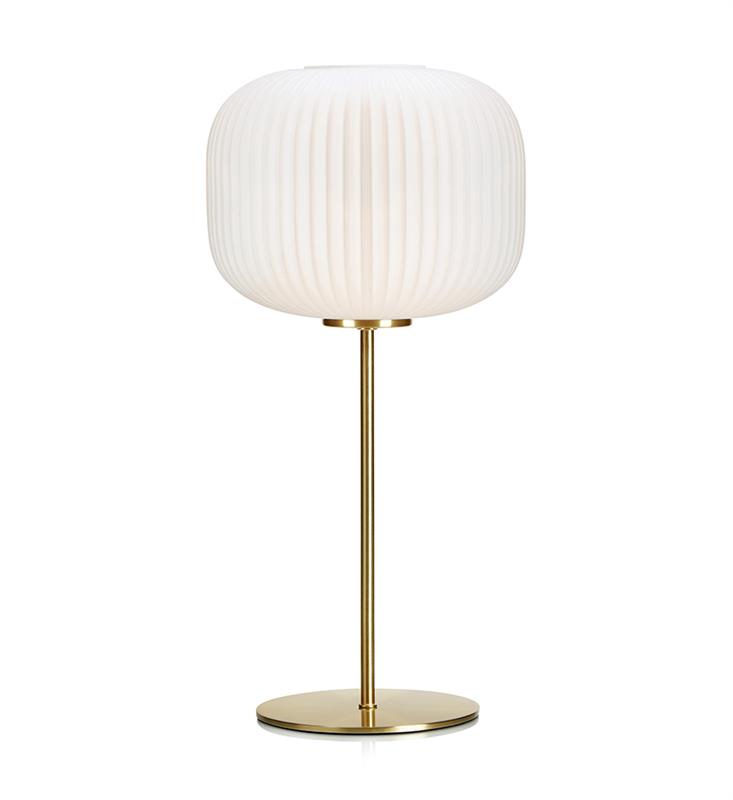SOBER Table lamp gold satin / white MARKSLOJD 107819