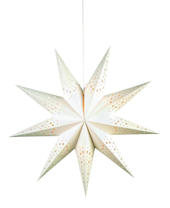 SOLVALLA 75 - 75cm paper pendant star, white - Markslojd 700320

